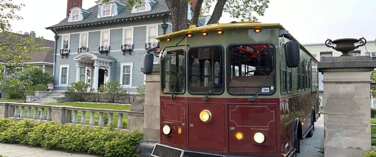 The MInneapolis Trolley leaves the gates at 300 Clifton Bed and Breakfast