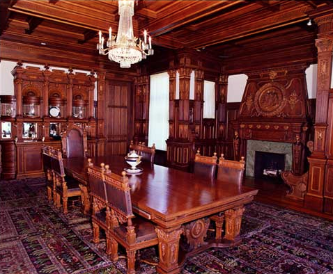 Dining room at the Turnblad mansion