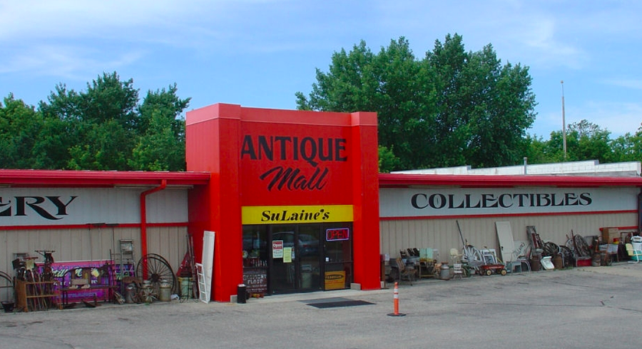 Sulaine's antique mall storefront 